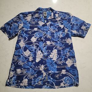 G By Guess Jeans Brand Hawaiian Camp Tropical Shirt NWOT Small